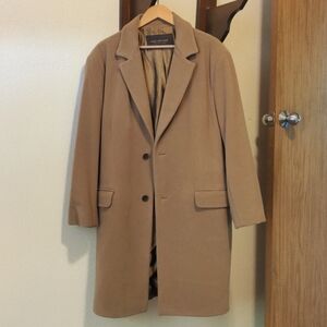 Andrew Marc Men's long wool overcoat - size L